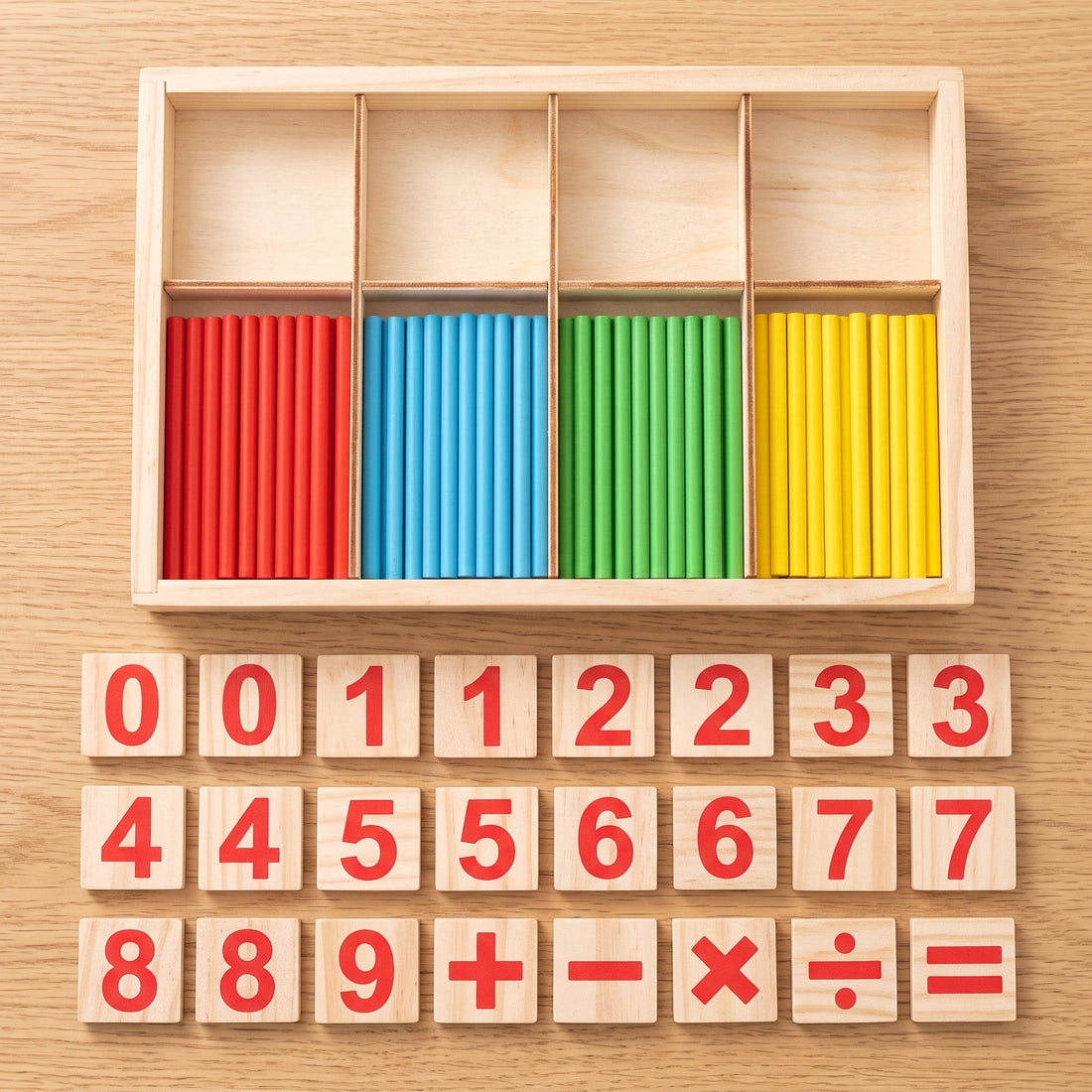 MathMagic Blocks™: Colorful Counting Sticks for Kids