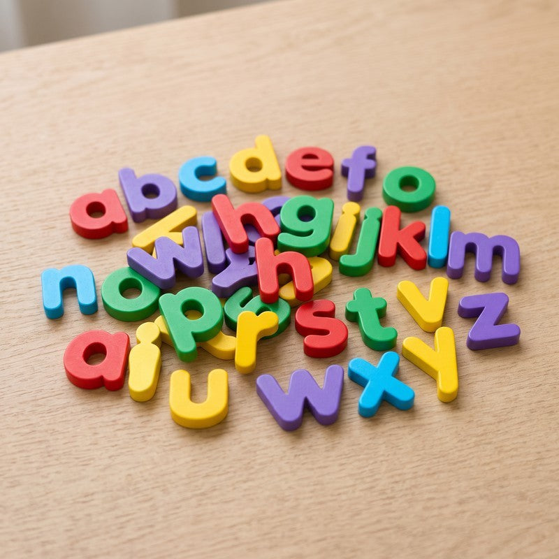52 wooden letters